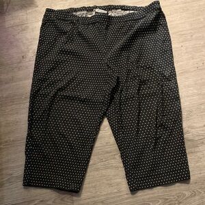 Michel Studio Black and White Polka Dot Pants